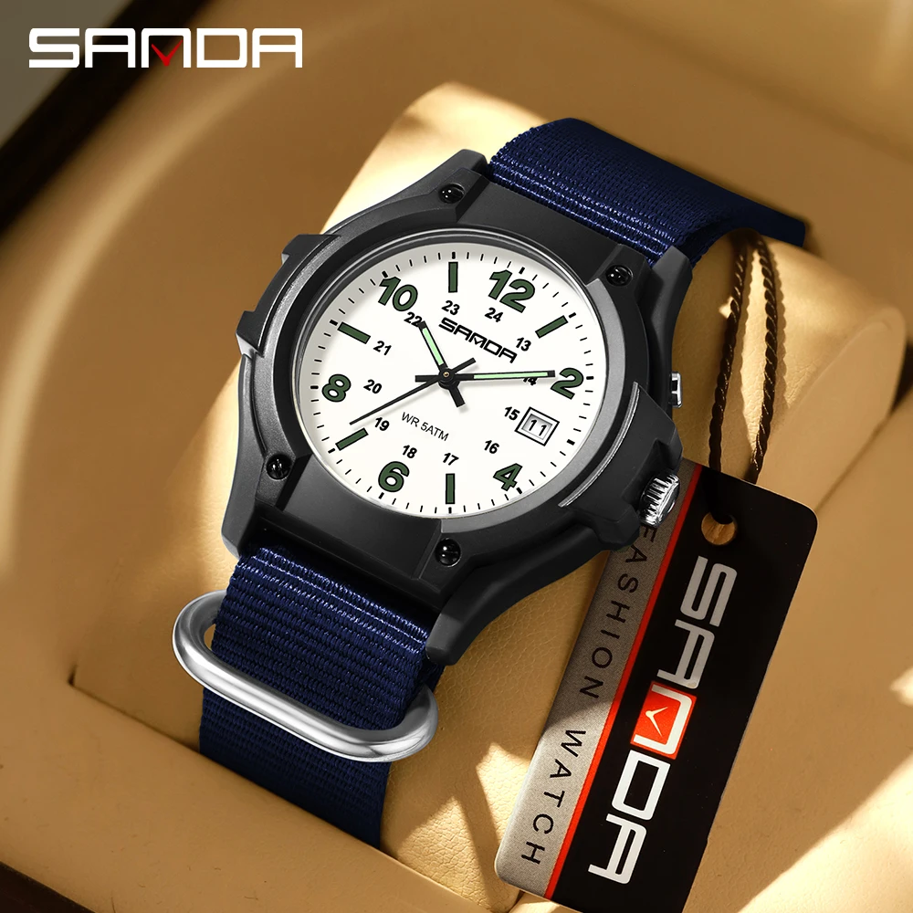 Tropic Strap Vintage - SANDA 6376 Fashion Men's Sports Quartz
