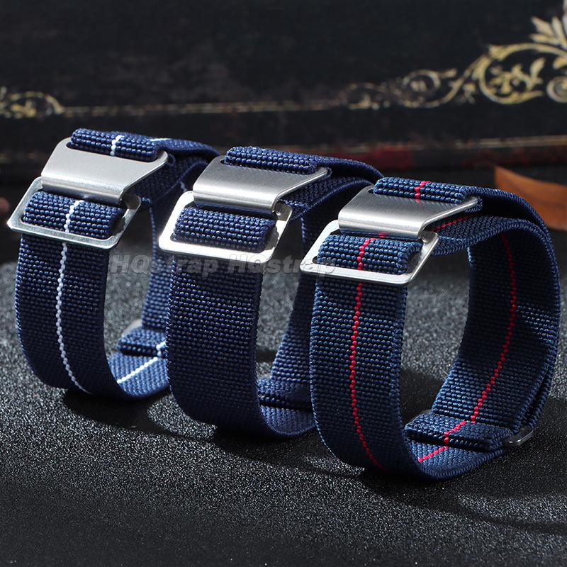 18/20/22mm Elastic Nylon Watch - Parachute Strap Elastic บทวิจารณ์และราคา