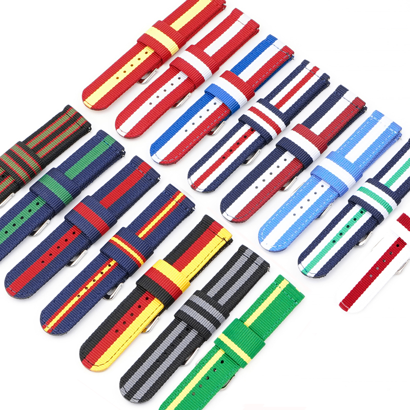 Nylon Watch Strap 20mm 22mm Qu - Canvas Strap Watch บทวิจารณ์และราคา