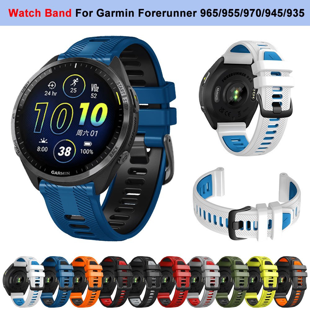 For Garmin Forerunner 965 955  - Silicone Watch Band 22Mm บทวิจารณ์และราคา