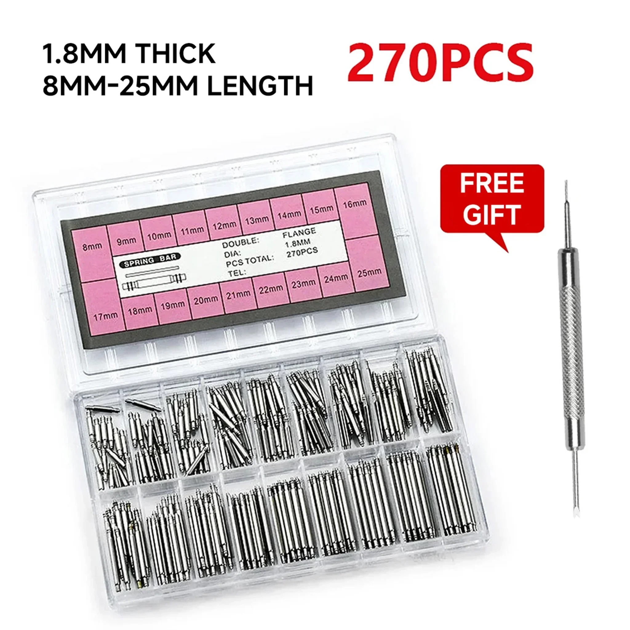 270pcs/set Strainless Steel Sp - Spring Bar Tool Set บทวิจารณ์และราคา
