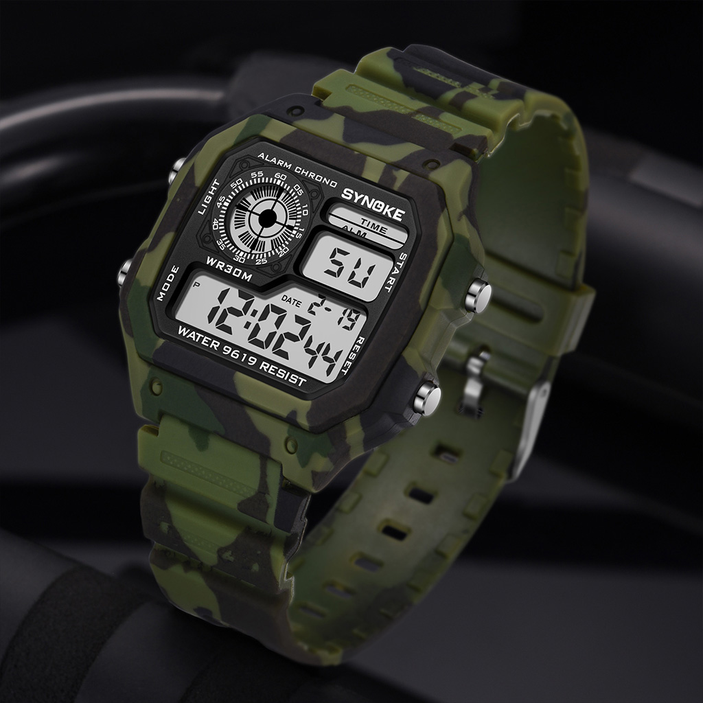 Synoke Outdoor Military Digita - Canvas Strap Watch บทวิจารณ์และราคา