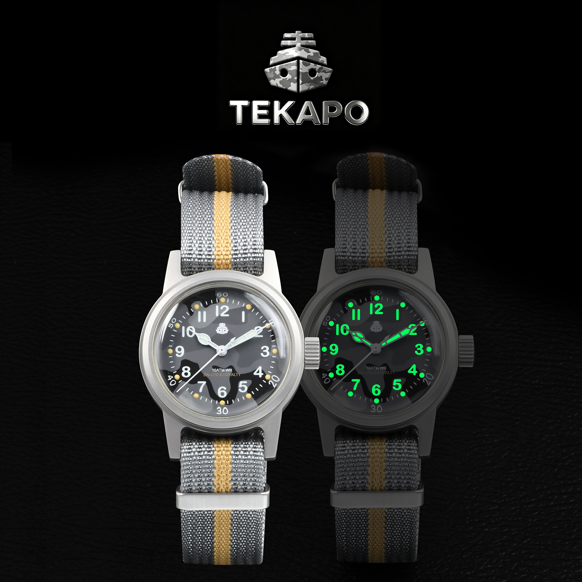 TEKAPO Replica World War II Re - Canvas Strap Watch บทวิจารณ์และราคา