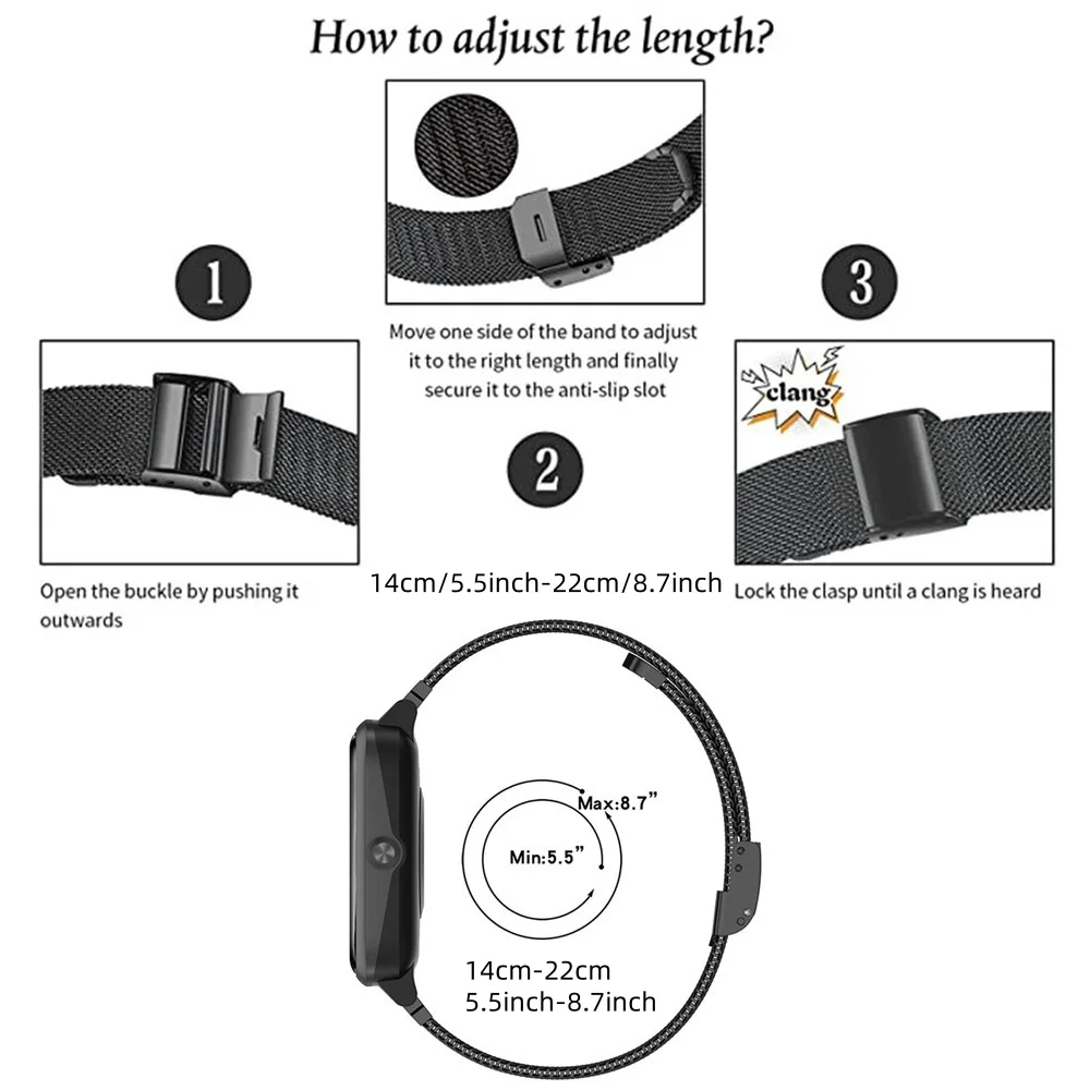 Metal Bands for Huawei Band 6/ - Mesh Strap Metal บทวิจารณ์และราคา