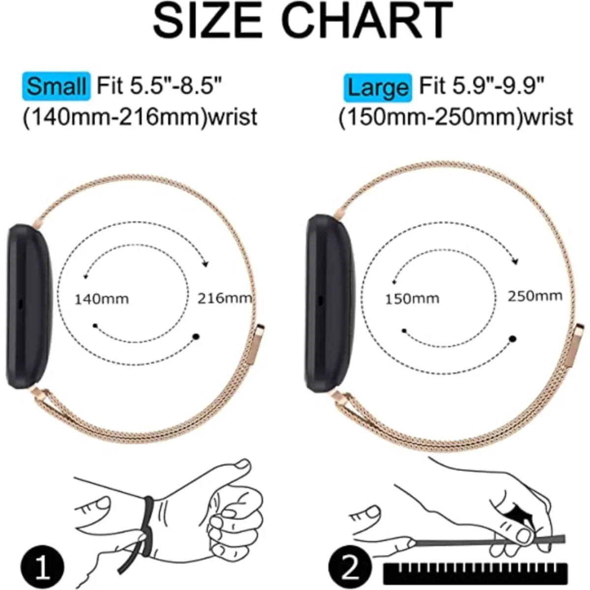 Milanese Strap for Fitbit Vers - Milanese Loop Magnetic บทวิจารณ์และราคา