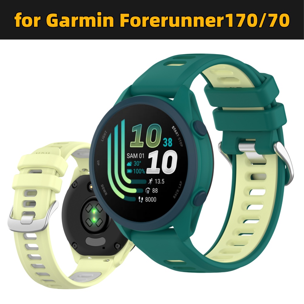 Dual-Color Silicone Sport Watc - Silicone Watch Band 22Mm บทวิจารณ์และราคา