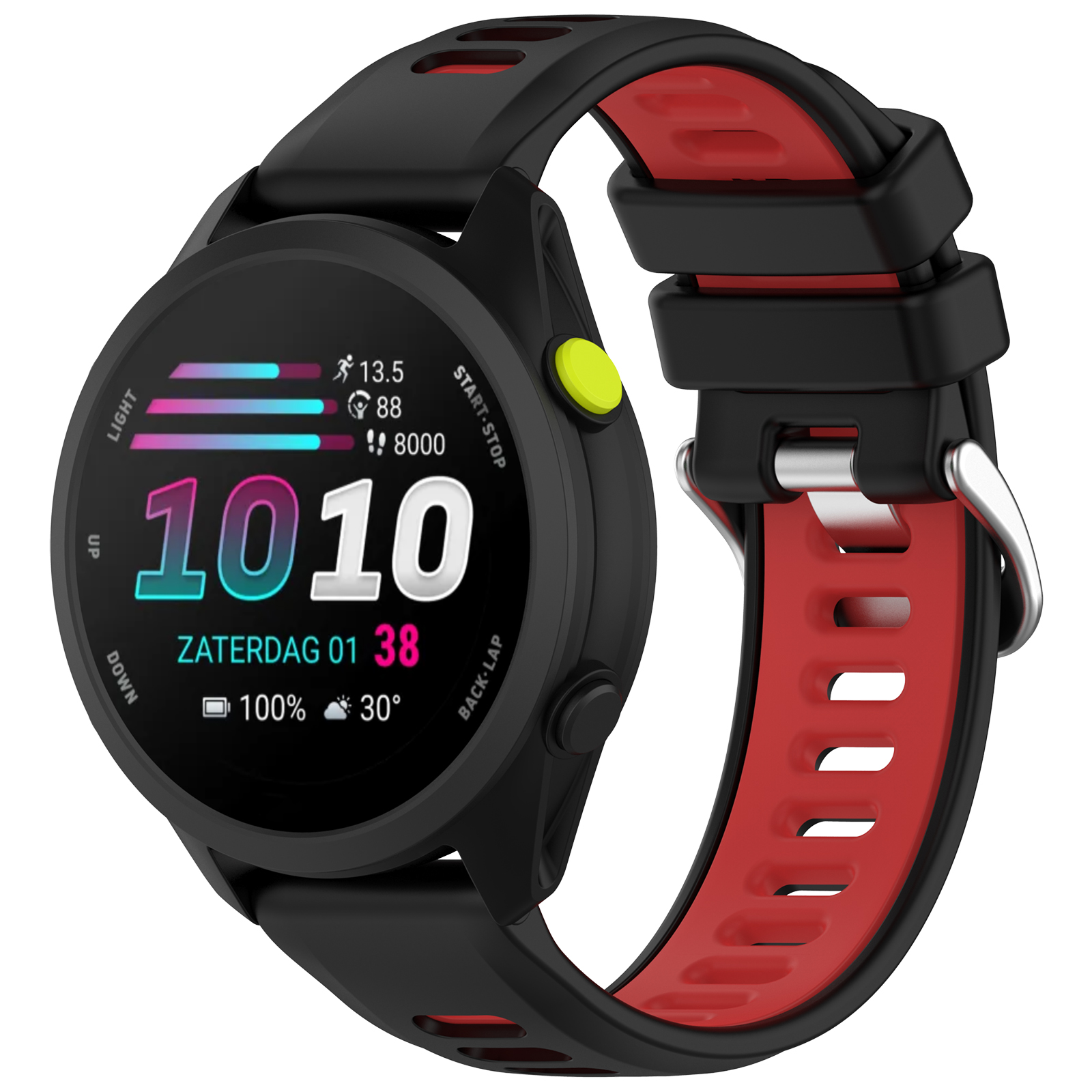 Dual-Color Silicone Sport Watc - Silicone Watch Band 22Mm บทวิจารณ์และราคา