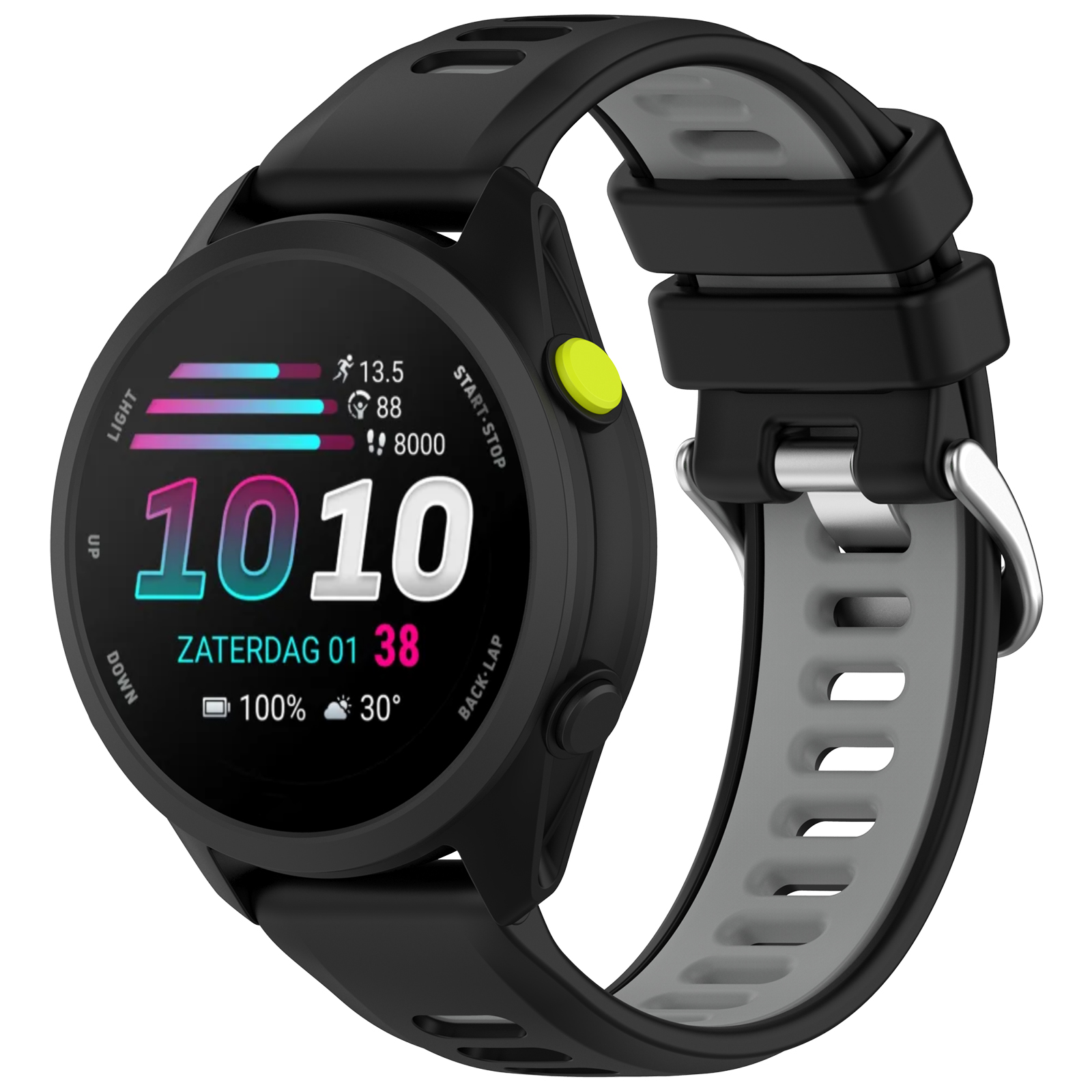 Dual-Color Silicone Sport Watc - Silicone Watch Band 22Mm บทวิจารณ์และราคา