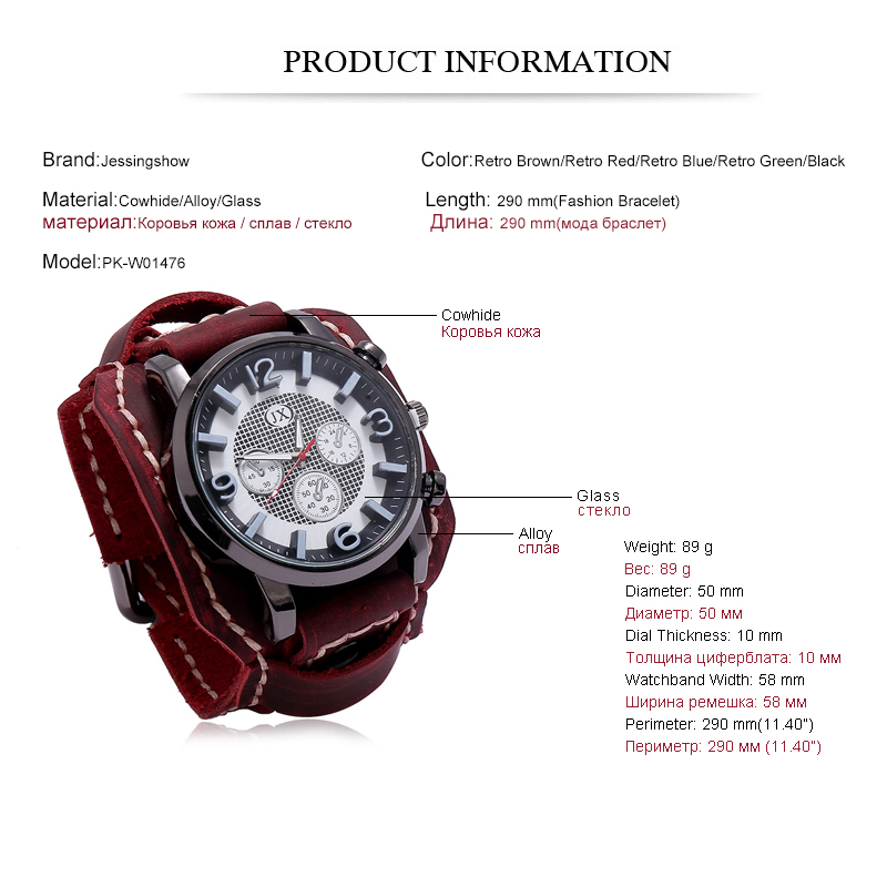 New Retro Mens Watches Genuine - Leather Watch Band Men บทวิจารณ์และราคา