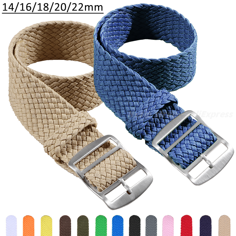14mm 16mm 18mm 20mm 22mm Nylon - Perlon Strap Woven บทวิจารณ์และราคา