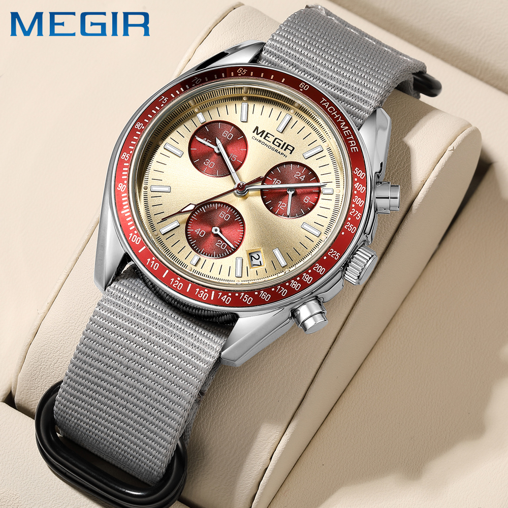 MEGIR New Luxury Men's Watches - Canvas Strap Watch บทวิจารณ์และราคา