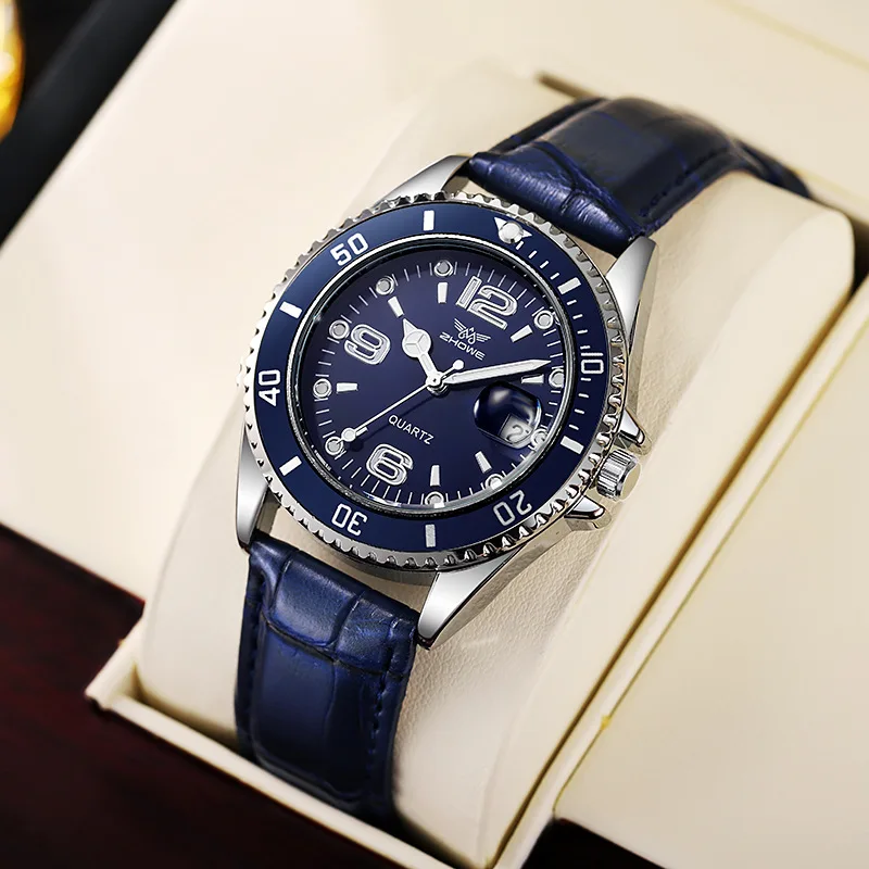 Fashion Leather Strap Men Busi - Leather Watch Band Men บทวิจารณ์และราคา