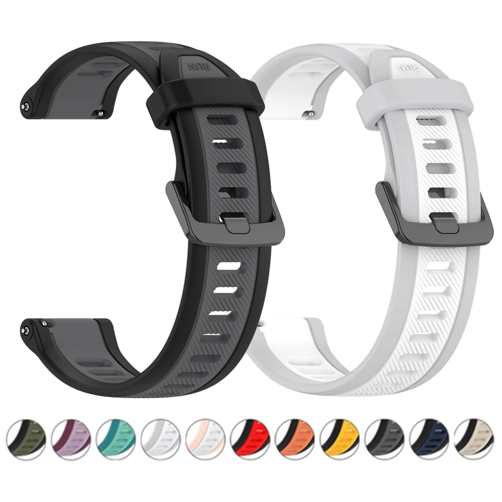 22mm 20mm 18mm Texture Silicon - Silicone Watch Band 22Mm บทวิจารณ์และราคา