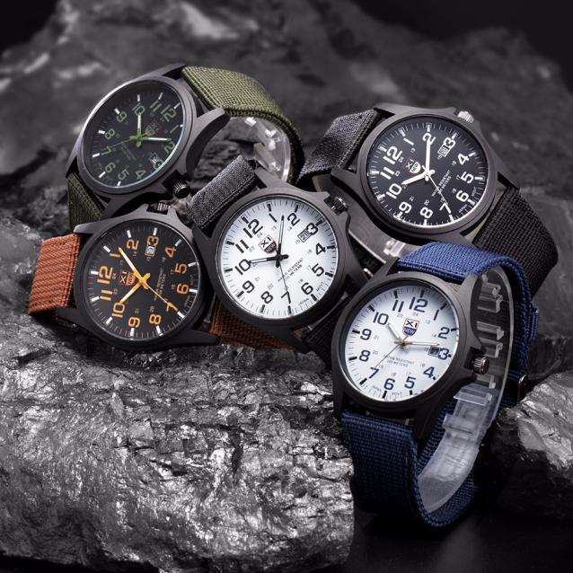 Men'S Quartz Watch Student Sim - Tropic Strap Vintage บทวิจารณ์และราคา