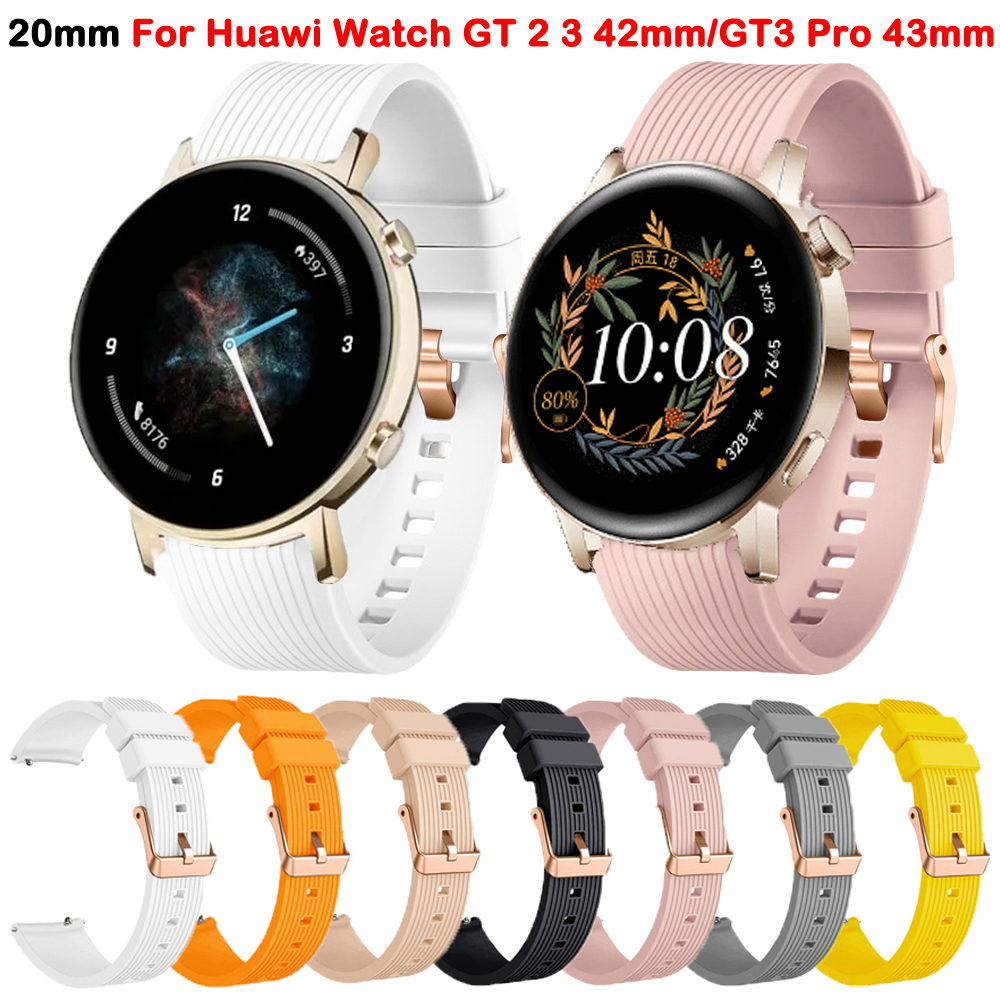 For Huawei GT2 42mm SmartWatch - Silicone Watch Band 22Mm บทวิจารณ์และราคา