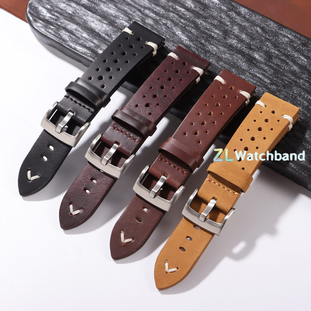 Premium Genuine Leather Strap  - Leather Strap Quick Release บทวิจารณ์และราคา