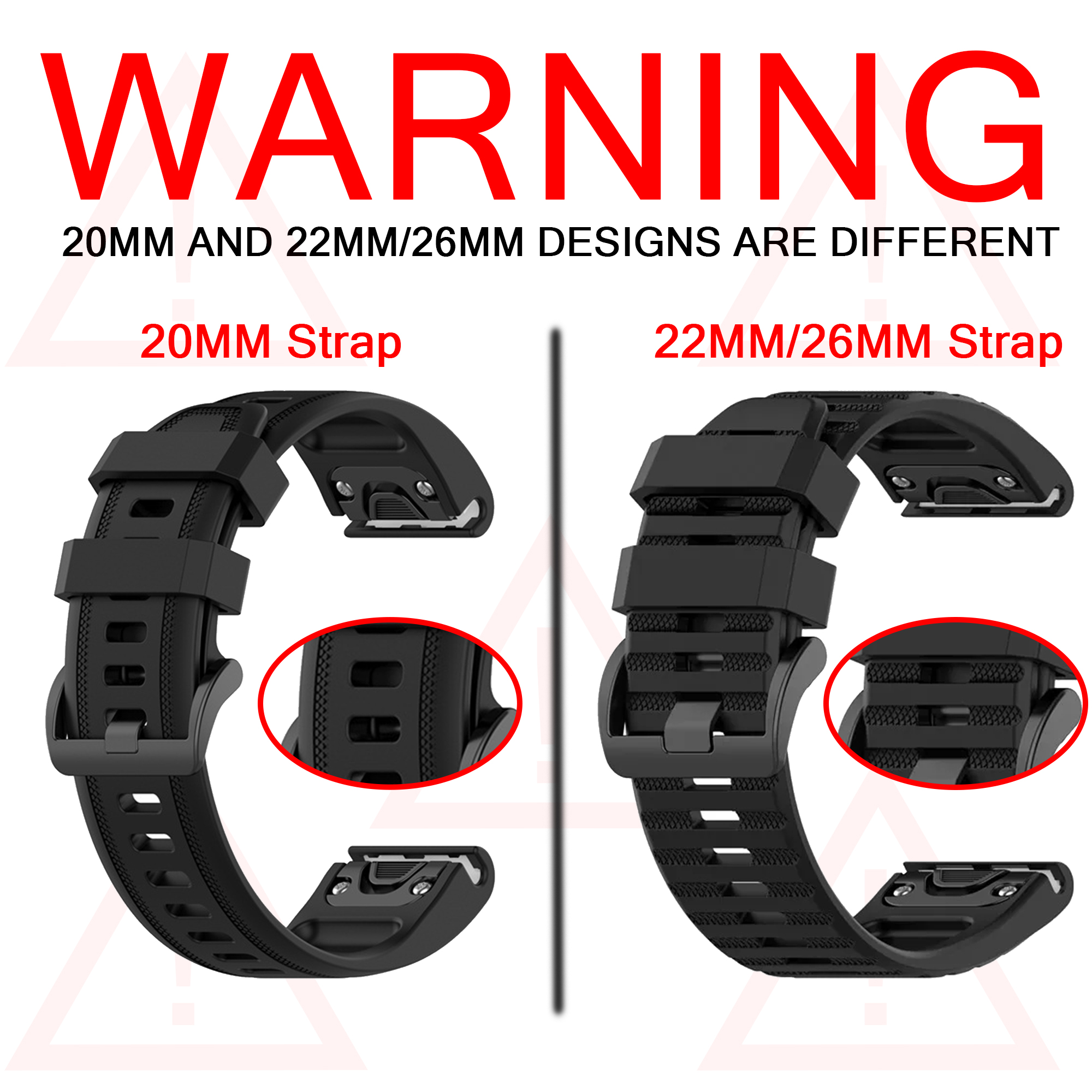QuickFit 26mm 20mm 22mm Watchb - Silicone Watch Band 22Mm บทวิจารณ์และราคา