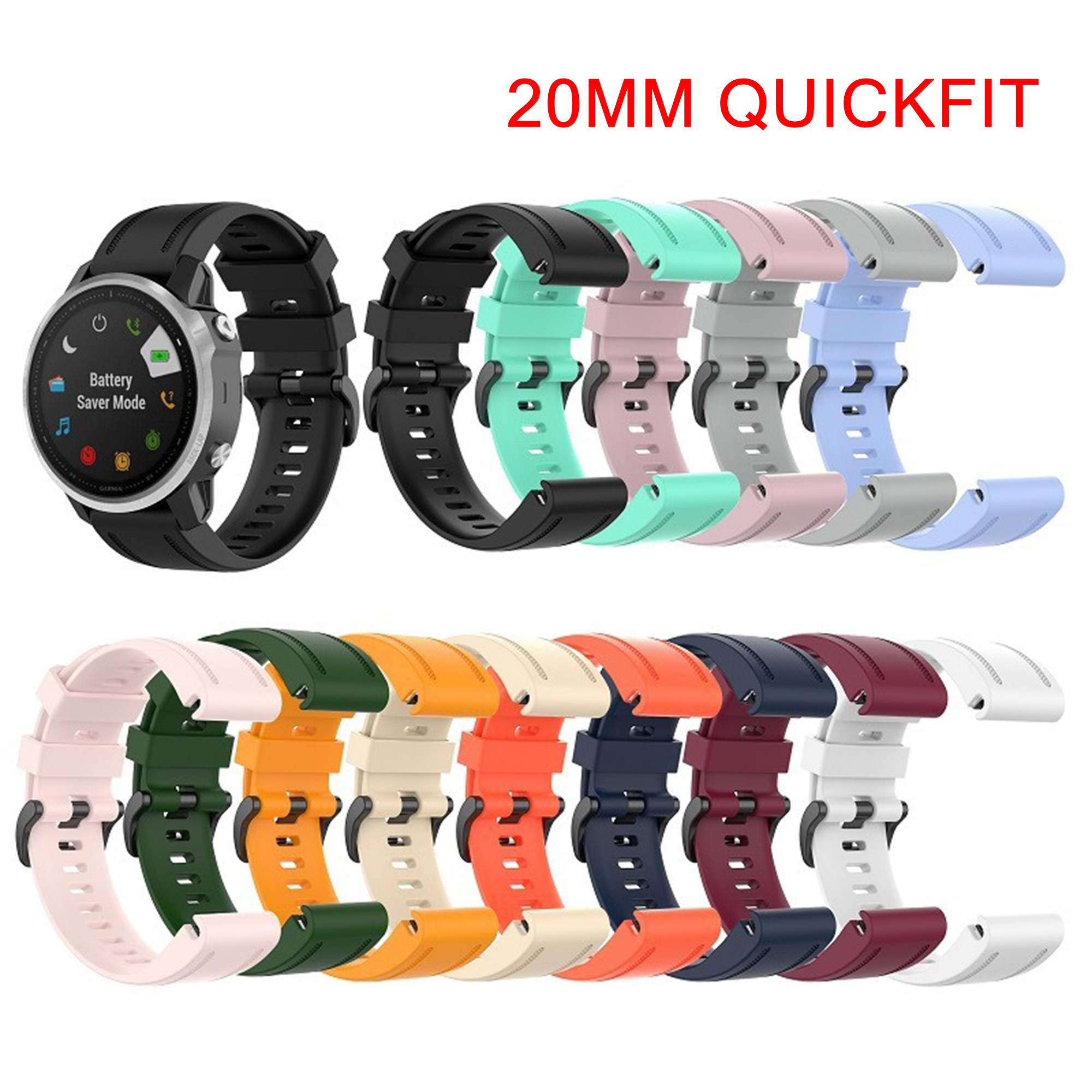 QuickFit 26mm 20mm 22mm Watchb - Silicone Watch Band 22Mm บทวิจารณ์และราคา