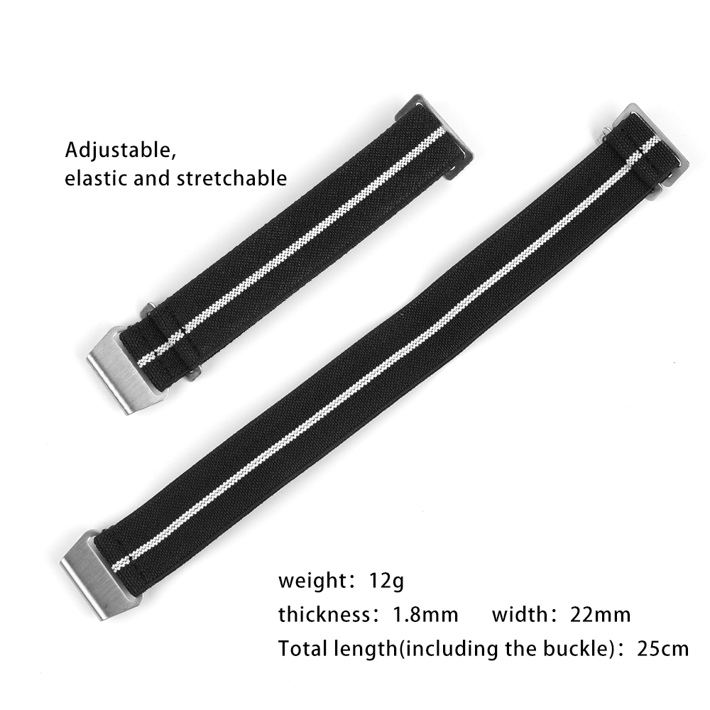 Nylon Watch Band 18mm 20mm 22m - Parachute Strap Elastic บทวิจารณ์และราคา