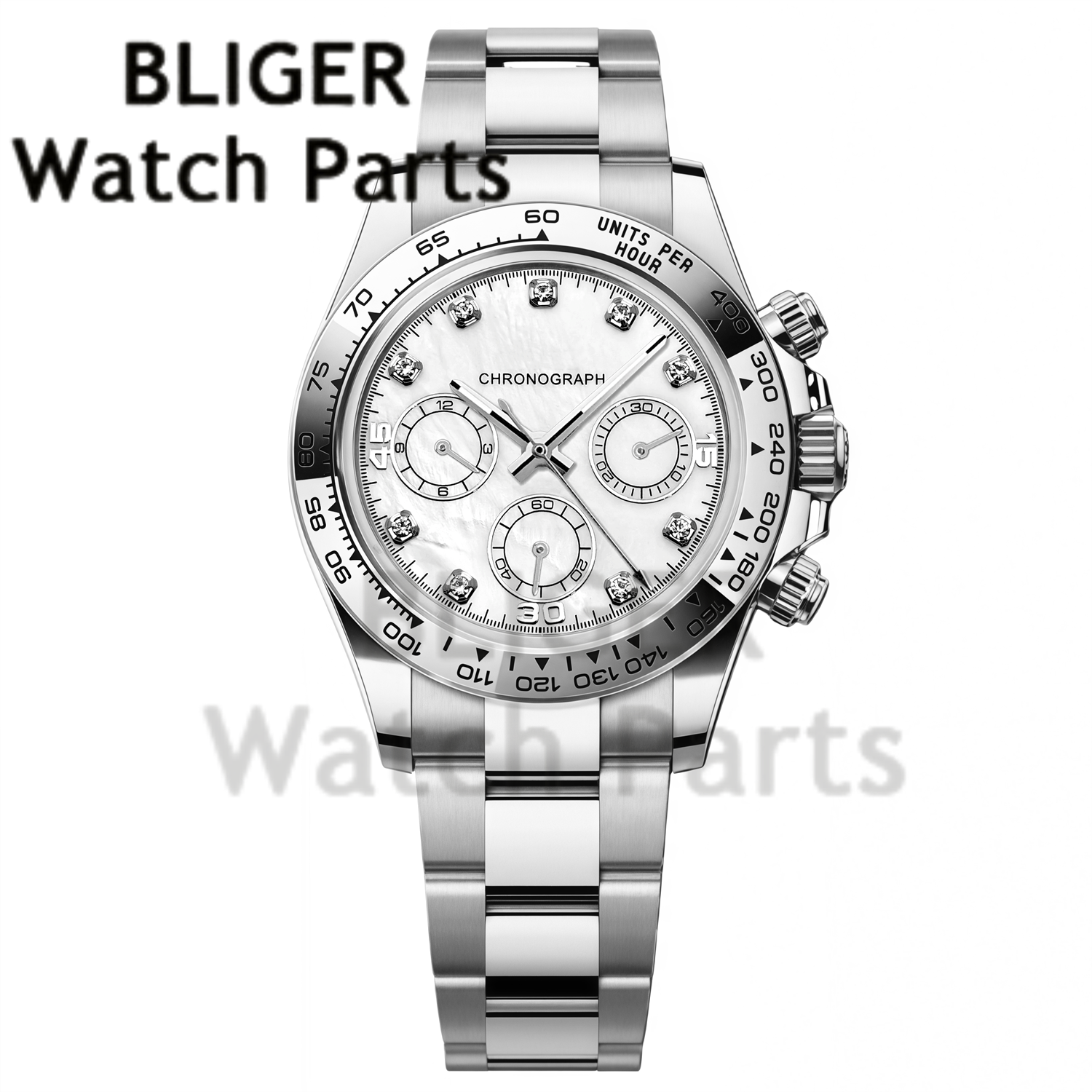 BLIGER 39MM Men's Quartz Chron - Rubber Strap Diver บทวิจารณ์และราคา