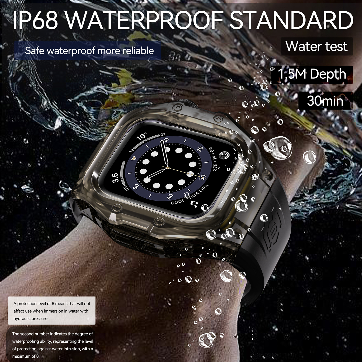ShellBox IP68 Waterproof Sport - Rubber Strap Diver บทวิจารณ์และราคา