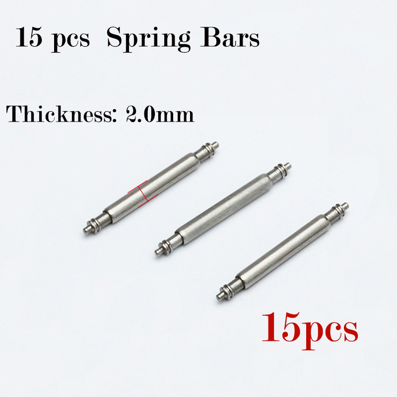 15pcs Watch Band Pin 2.0mm Dia - Spring Bar Tool Set บทวิจารณ์และราคา