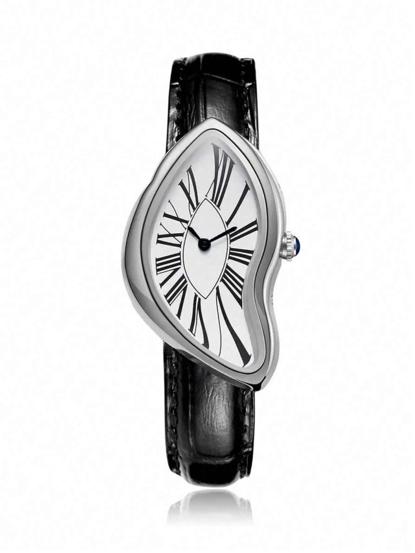 Creative Melt Luxury Watch for - Leather Watch Band Men บทวิจารณ์และราคา