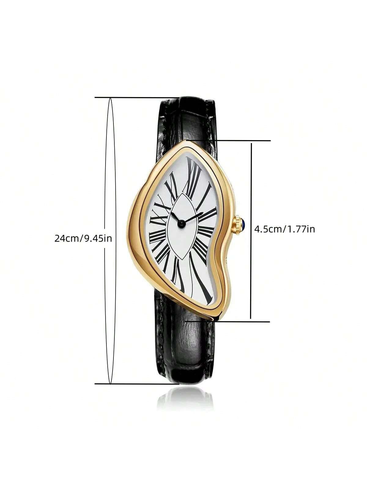 Creative Melt Luxury Watch for - Leather Watch Band Men บทวิจารณ์และราคา