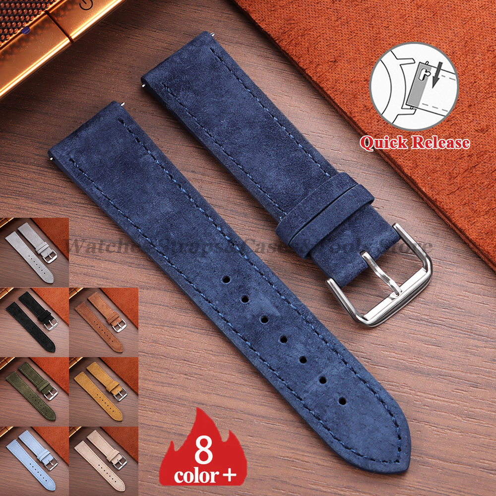 Vintage Suede Cowhide Watch St - Suede Strap Watch บทวิจารณ์และราคา