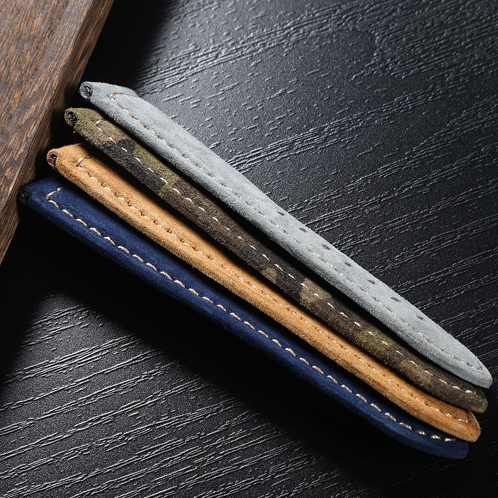 Genuine Suede Watch Strap 22mm - Suede Strap Watch บทวิจารณ์และราคา