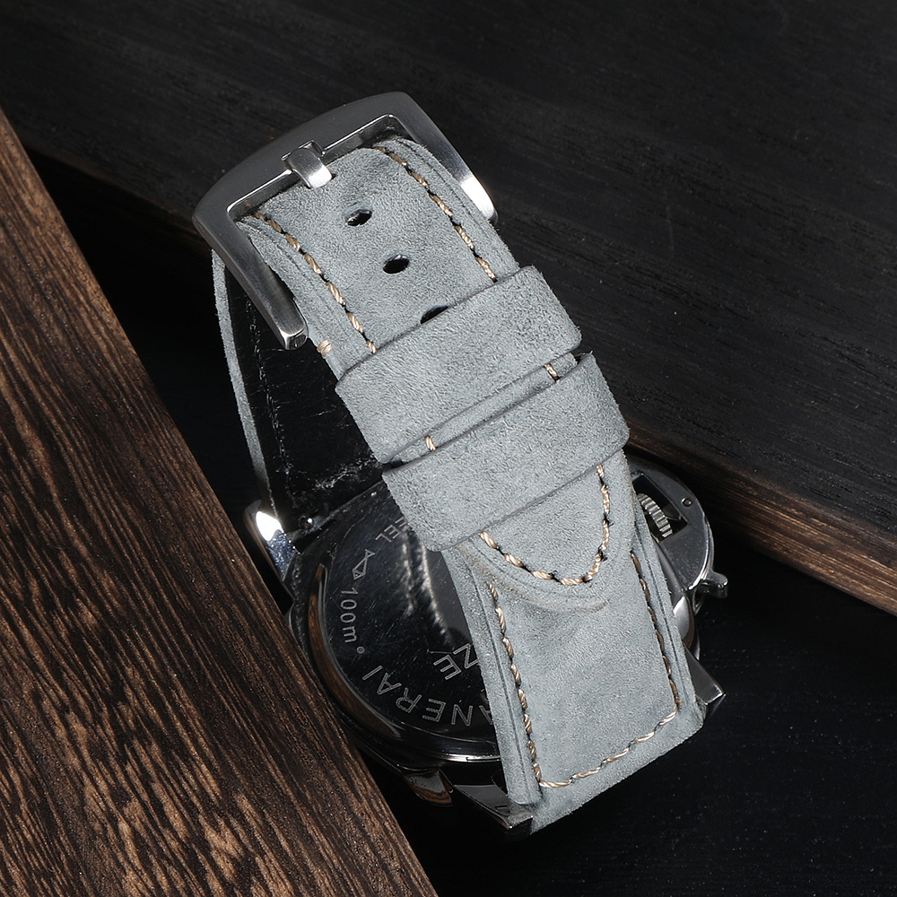 Genuine Suede Watch Strap 22mm - Suede Strap Watch บทวิจารณ์และราคา