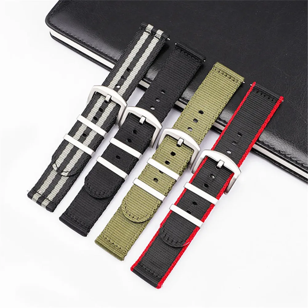 18/20/22/24mm Nylon Strap Men  - Canvas Strap Watch บทวิจารณ์และราคา