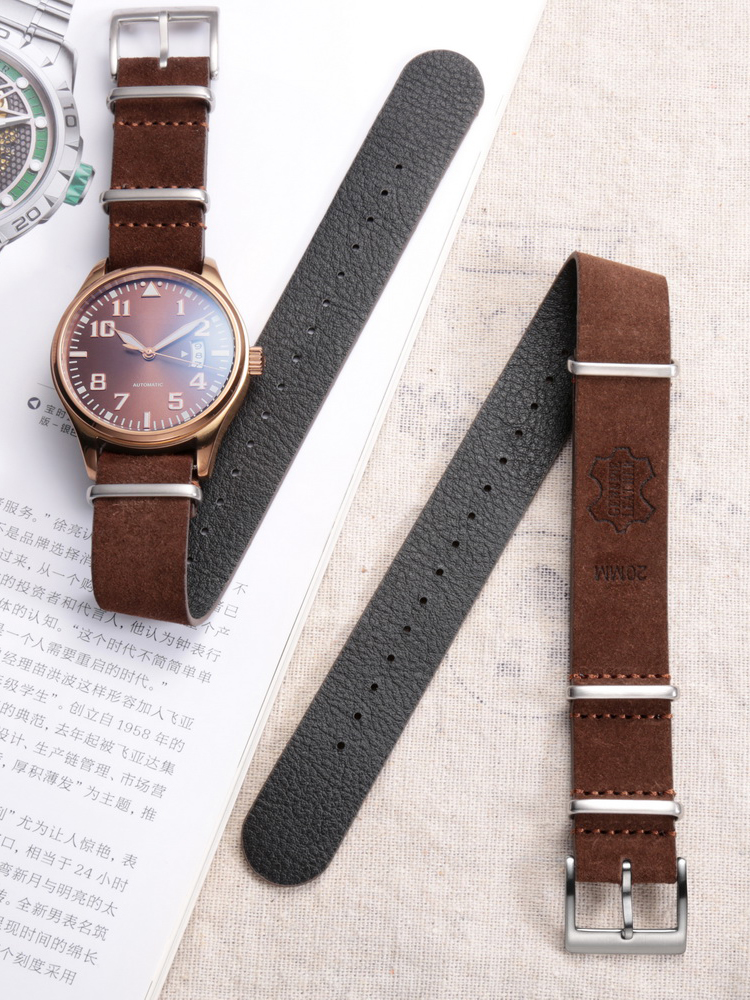 HEMSUT Genuine Leather Watch B - Tropic Strap Vintage บทวิจารณ์และราคา