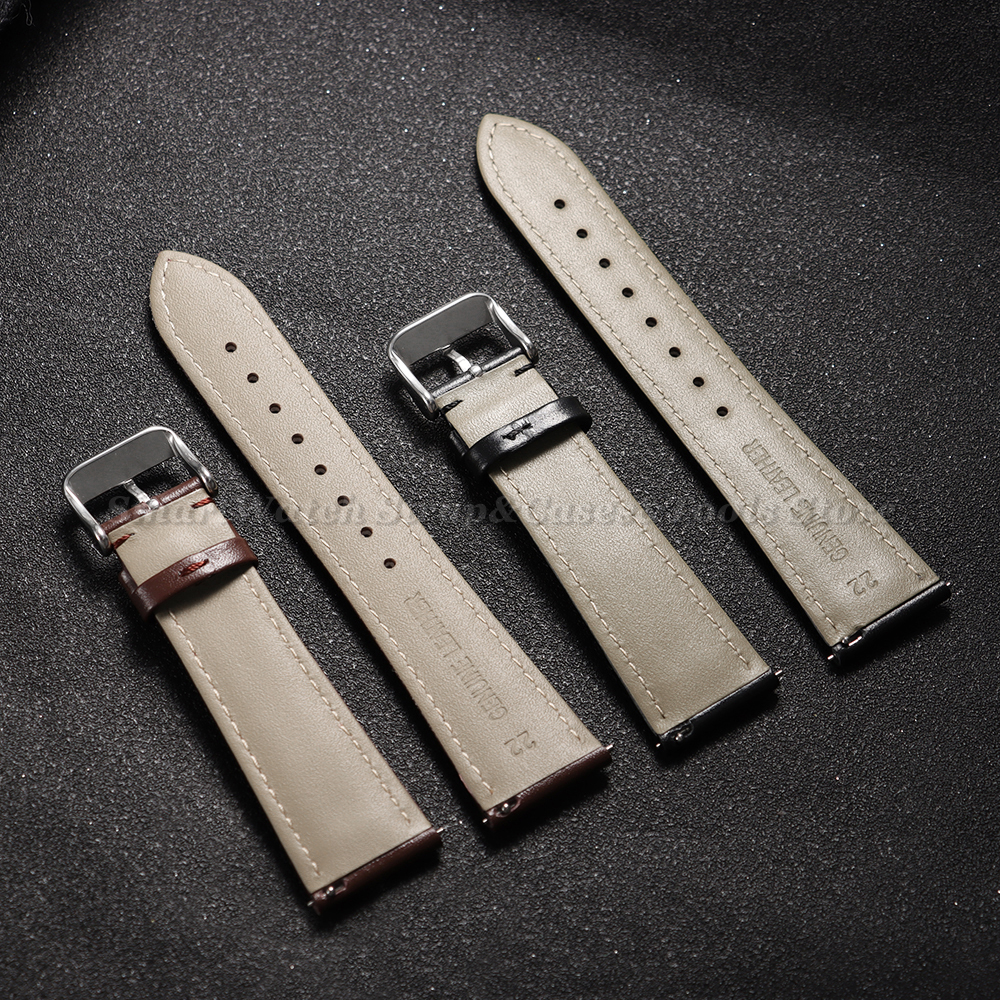 Genuine Leather Wristwatch Ban - Leather Strap Quick Release บทวิจารณ์และราคา