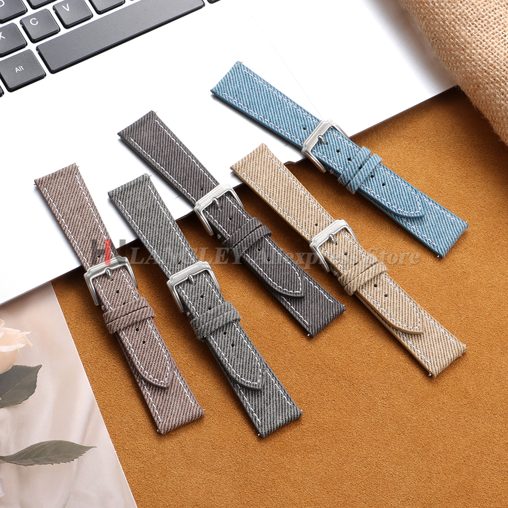Denim Nylon Watch Strap Canvas - Canvas Strap Watch บทวิจารณ์และราคา