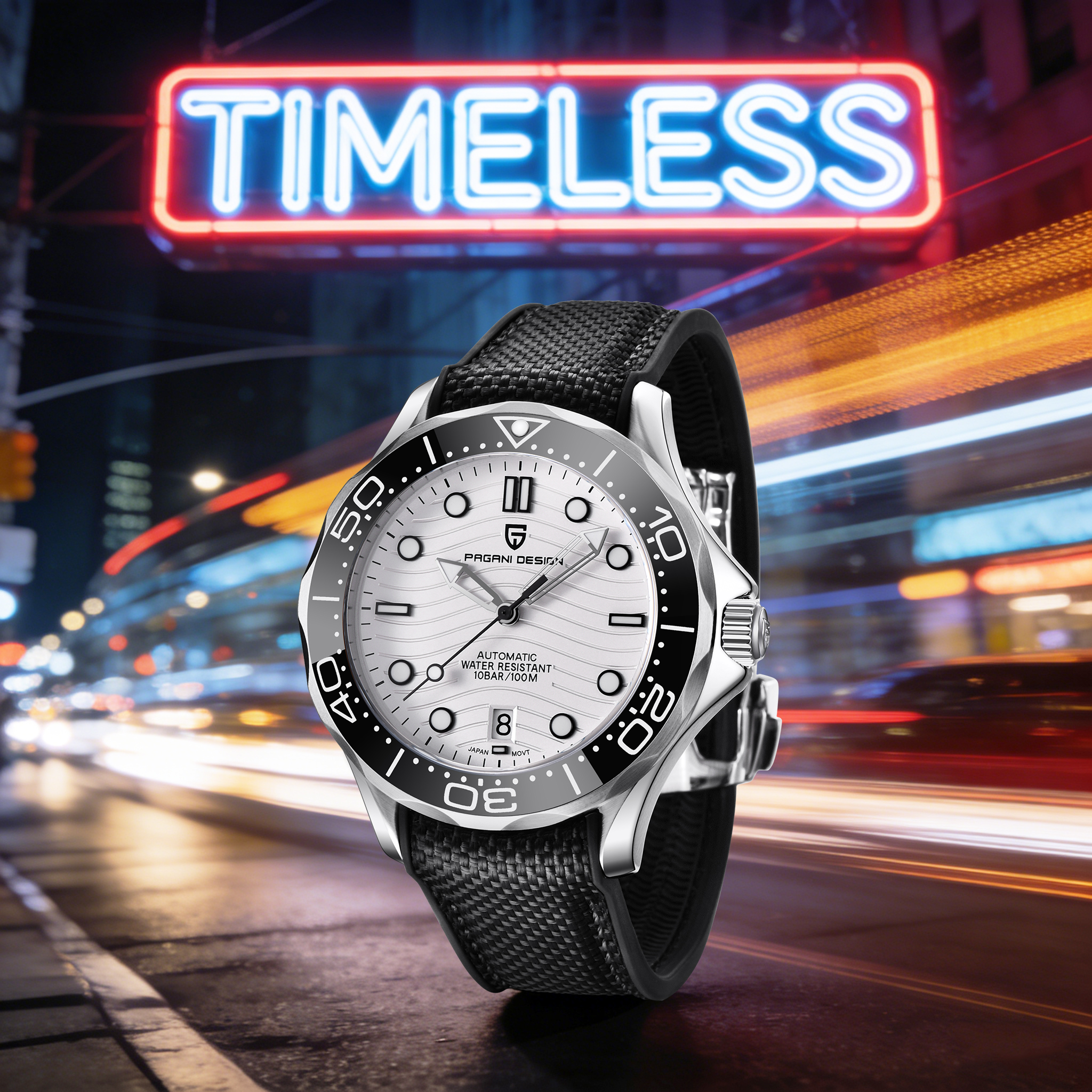 PAGANI DESIGN Modern Fashion M - Rubber Strap Diver บทวิจารณ์และราคา