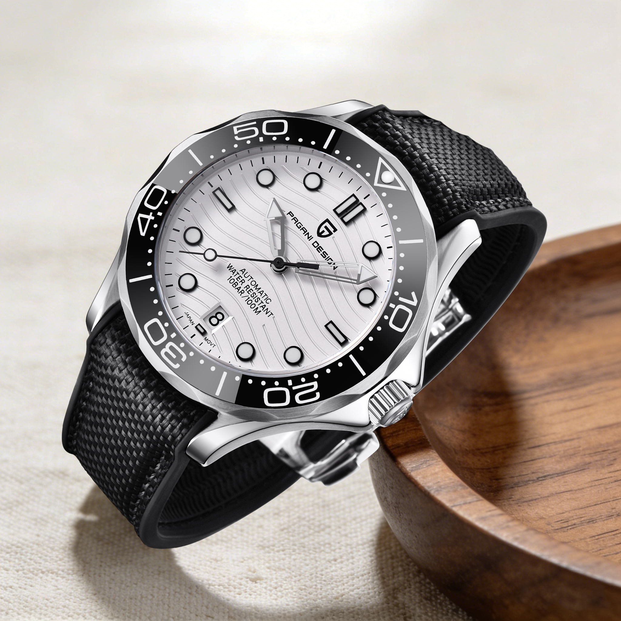 PAGANI DESIGN Modern Fashion M - Rubber Strap Diver บทวิจารณ์และราคา