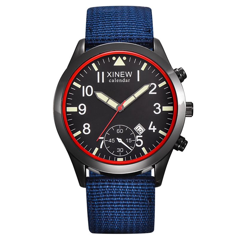 2020 XINEW Watches Men Fashion - Canvas Strap Watch บทวิจารณ์และราคา