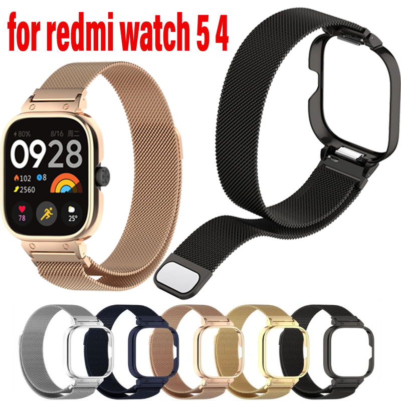 Metal Case+Milanese Loop Strap - Milanese Loop Magnetic บทวิจารณ์และราคา