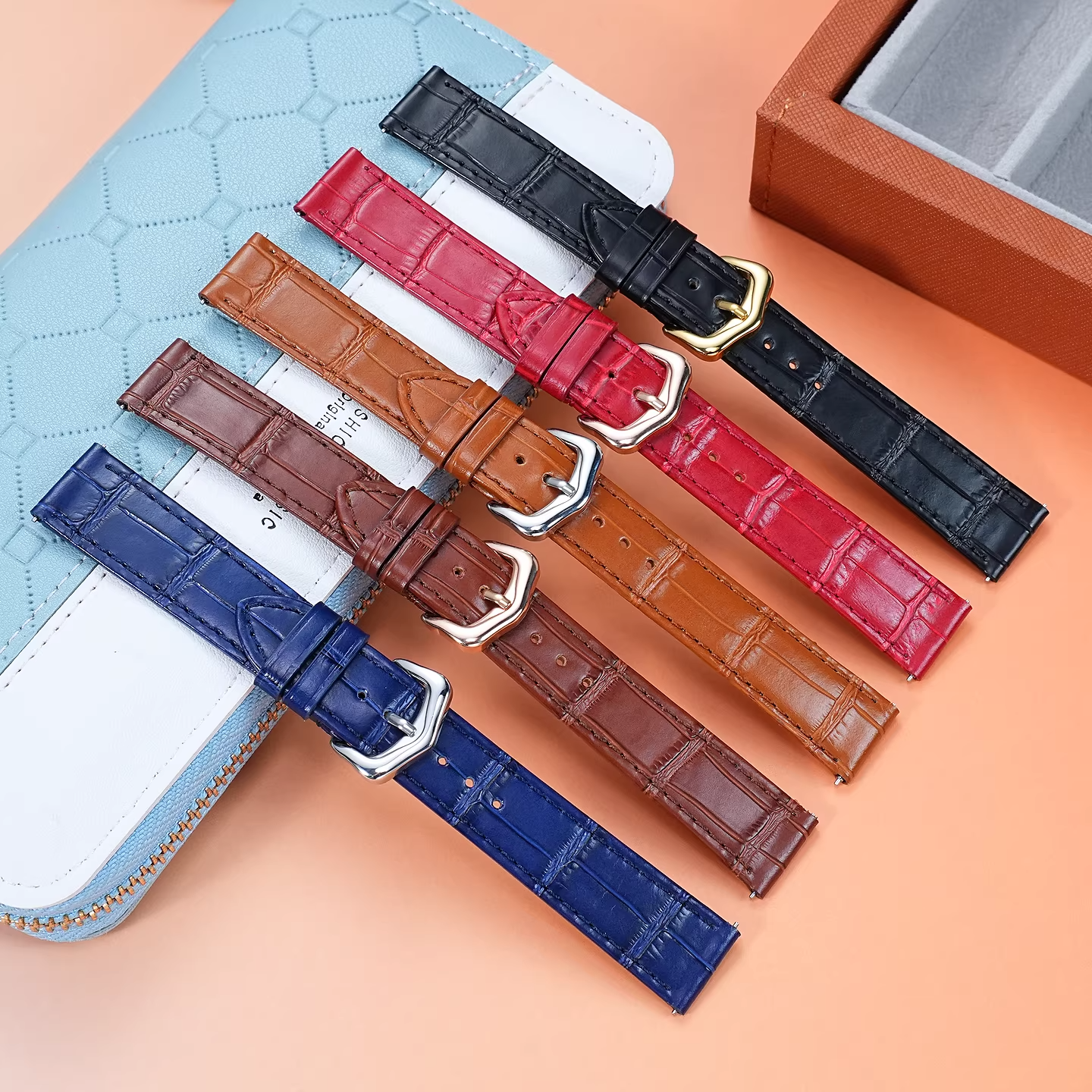 15mm 17mm 18mm 20mm Genuine Le - Leather Strap Quick Release บทวิจารณ์และราคา