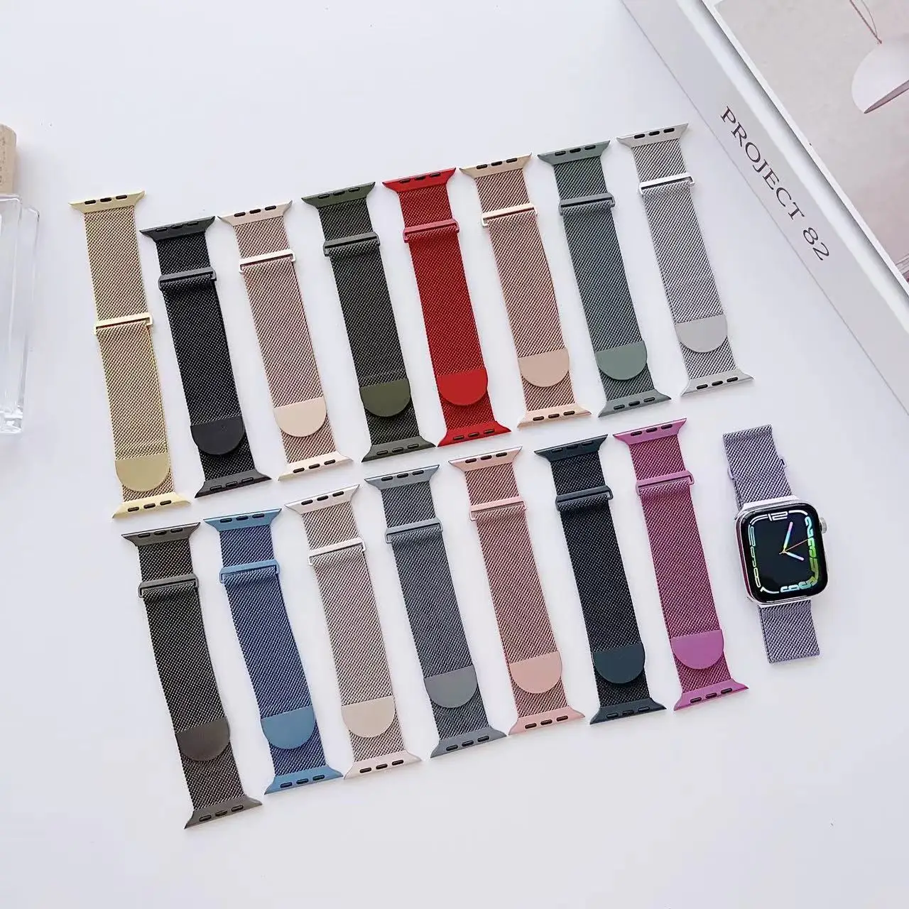 Milanese Metal Strap For Apple - Milanese Loop Magnetic บทวิจารณ์และราคา