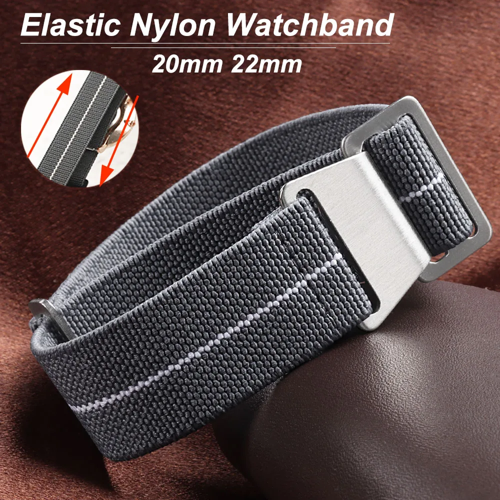 Elastic Watch Strap 60s French - Parachute Strap Elastic บทวิจารณ์และราคา