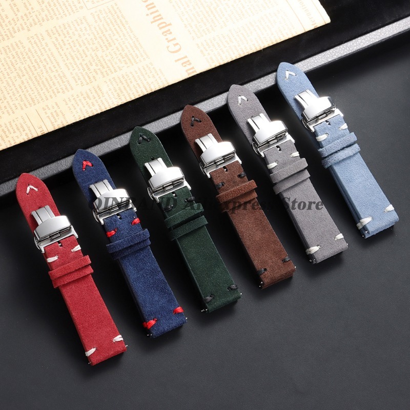 18mm 20mm 22mm Quick Release S - Suede Strap Watch บทวิจารณ์และราคา