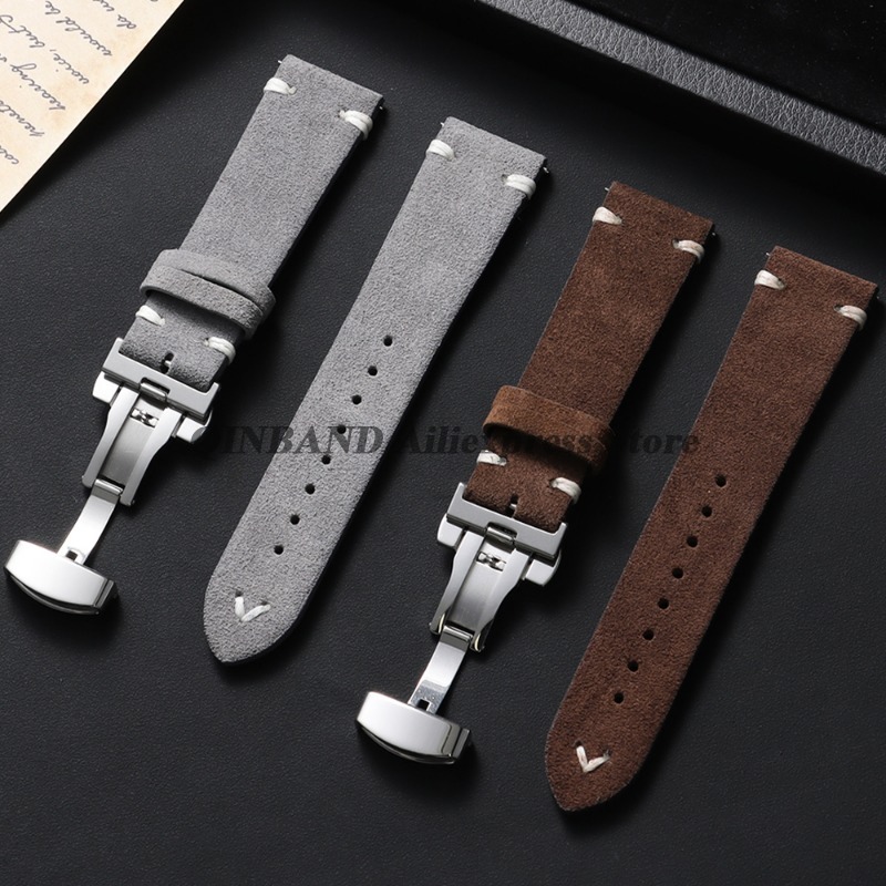 18mm 20mm 22mm Quick Release S - Suede Strap Watch บทวิจารณ์และราคา