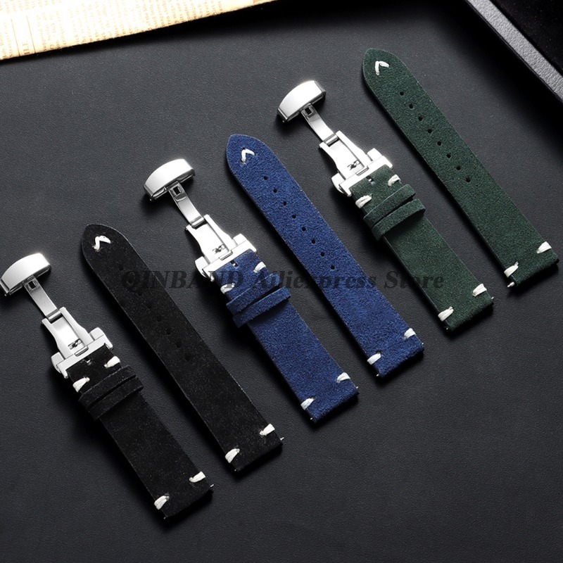18mm 20mm 22mm Quick Release S - Suede Strap Watch บทวิจารณ์และราคา