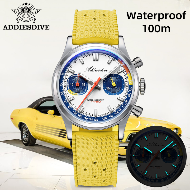 ADDIESDIVE Fashion Men's Quart - Rubber Strap Diver บทวิจารณ์และราคา