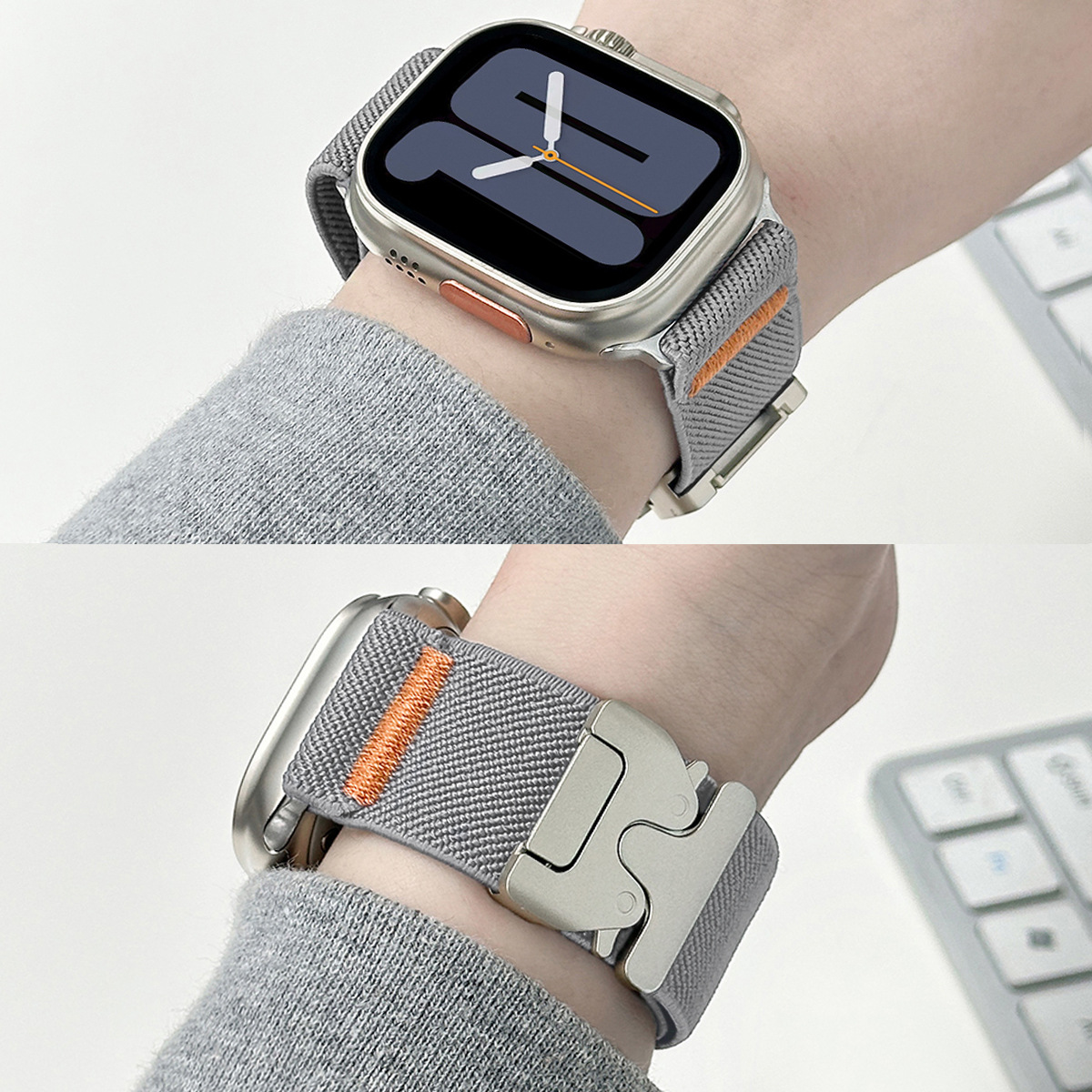For Apple Watch Band Nylon Ela - Parachute Strap Elastic บทวิจารณ์และราคา