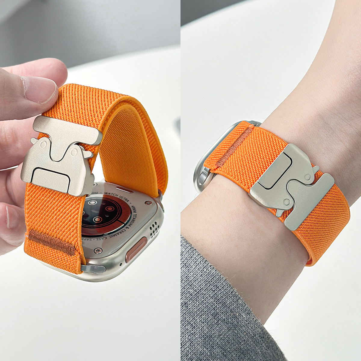 For Apple Watch Band Nylon Ela - Parachute Strap Elastic บทวิจารณ์และราคา