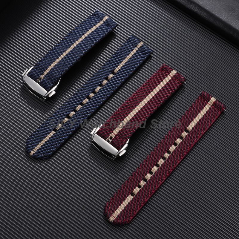 Woven Canvas Fabric Watch Band - Canvas Strap Watch บทวิจารณ์และราคา