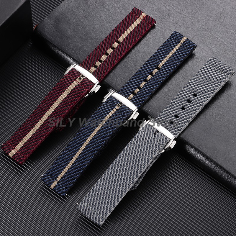 Woven Canvas Fabric Watch Band - Canvas Strap Watch บทวิจารณ์และราคา